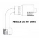 Female JIC 90° Long Female JIC 90° Long